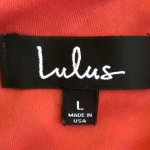 Lulus Sangria Coral Pink Tile Print Mini Shift Dress Chiffon Boho Maximalist-L - Picture 10 of 13